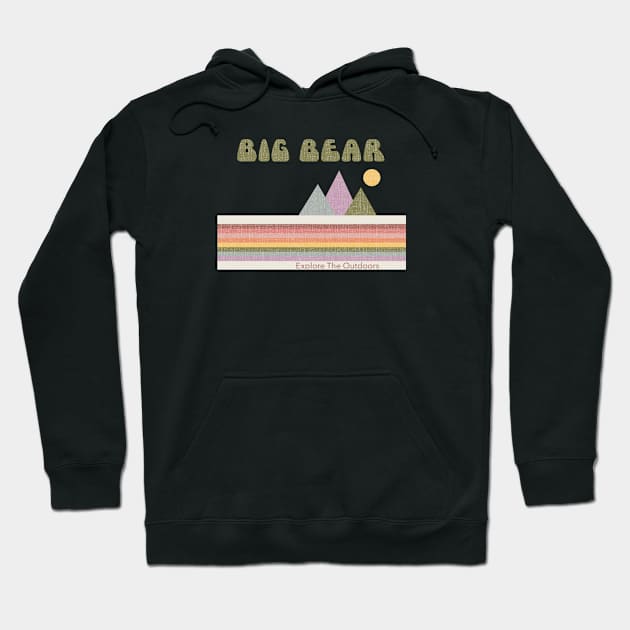 Big Bear Explore the outdoors rainbow Hoodie by Morrissey OC